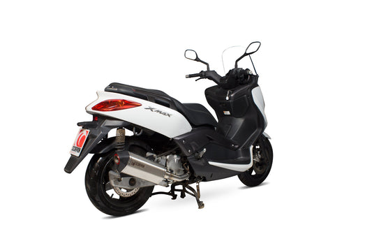 Scorpion RYA105SEO Yamaha X-Max 125 Serket Parallel Full System - Brushed Stainless Steel Sleeve | ML Performance US US