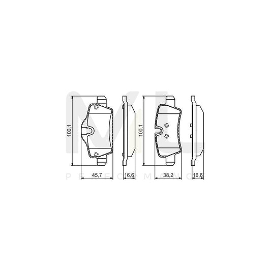 Bosch 0986495427 Brake Pad Set BP2059 | ML Performance Car Parts