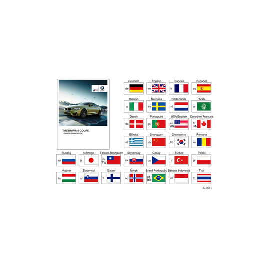Genuine BMW 01402975184 Owner's Manual For F82 M4 FRCA (Inc. M4 & M4 GTS) | ML Performance US Car Parts