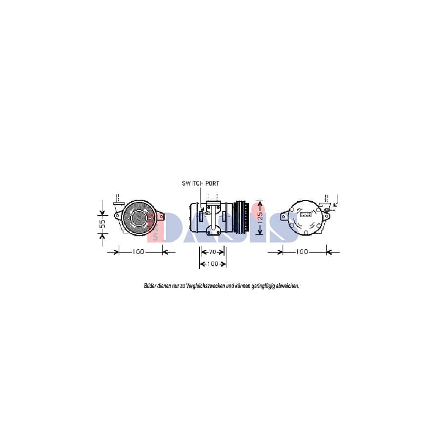AKS Dasis 852080N Compressor, Air Conditioning