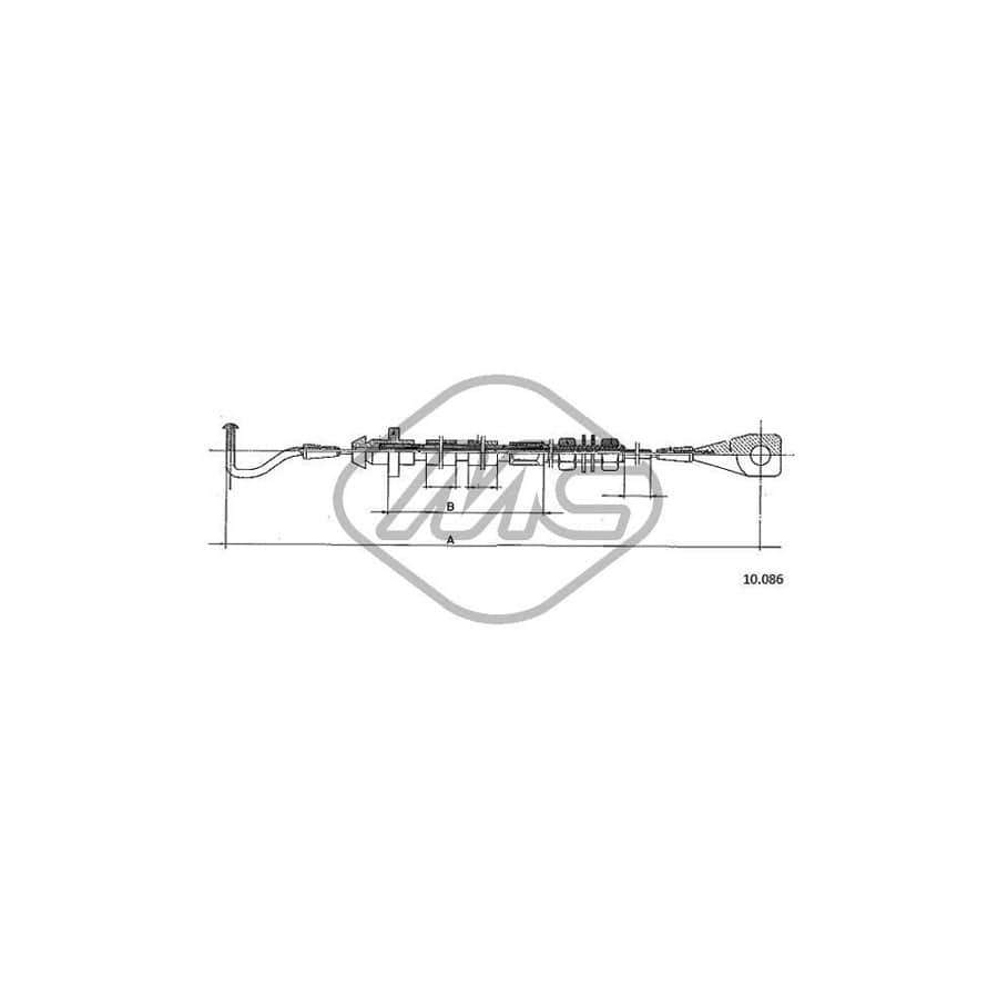 Metalcaucho 83791 Throttle Cable