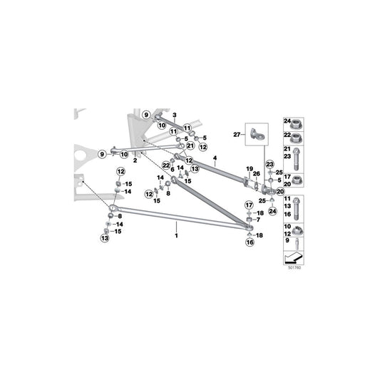 Genuine BMW 33308419868 Bush CHASSIS SIDE (Inc. M6 GT3) | ML Performance US