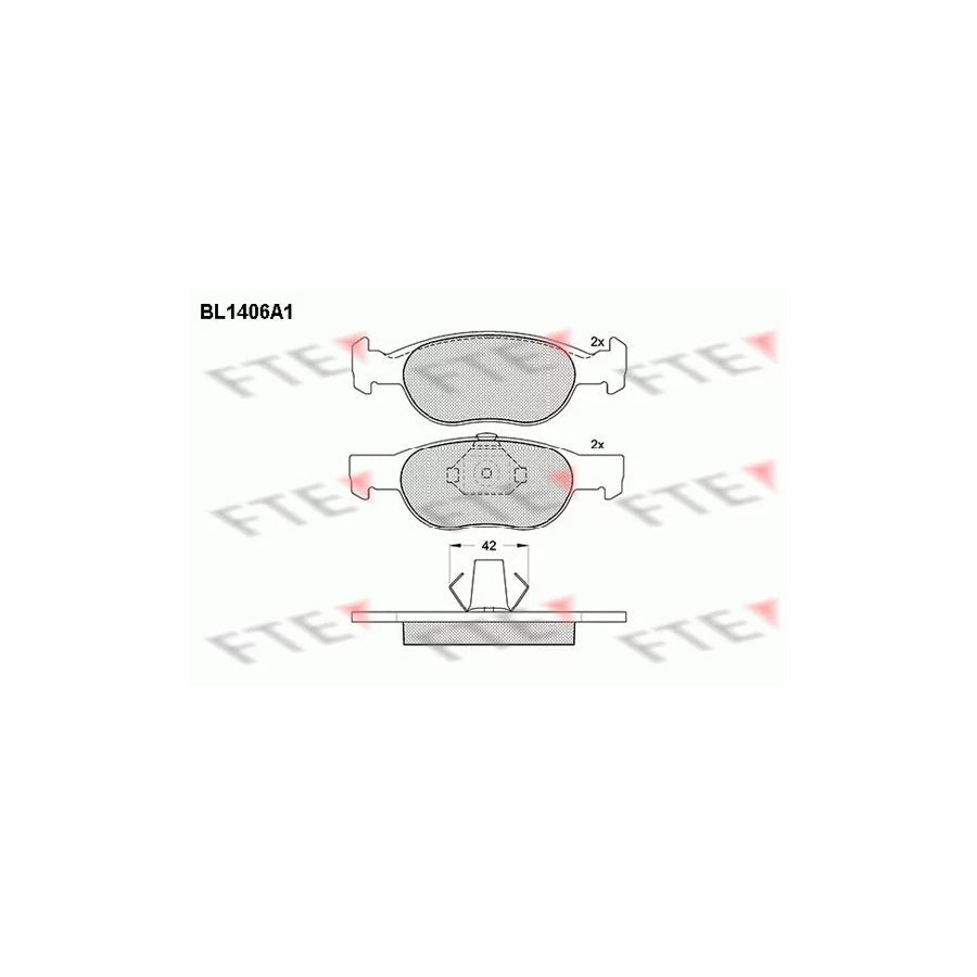 FTE Bl1406A1 Brake Pad Set