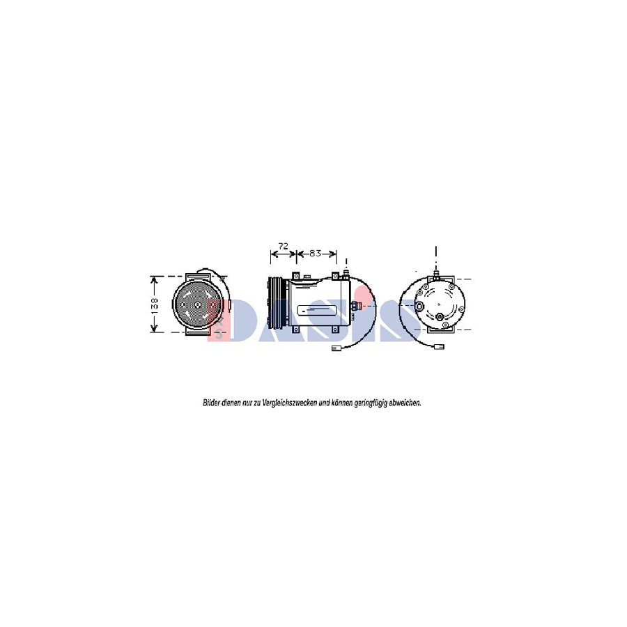 AKS Dasis 853510N Compressor, Air Conditioning