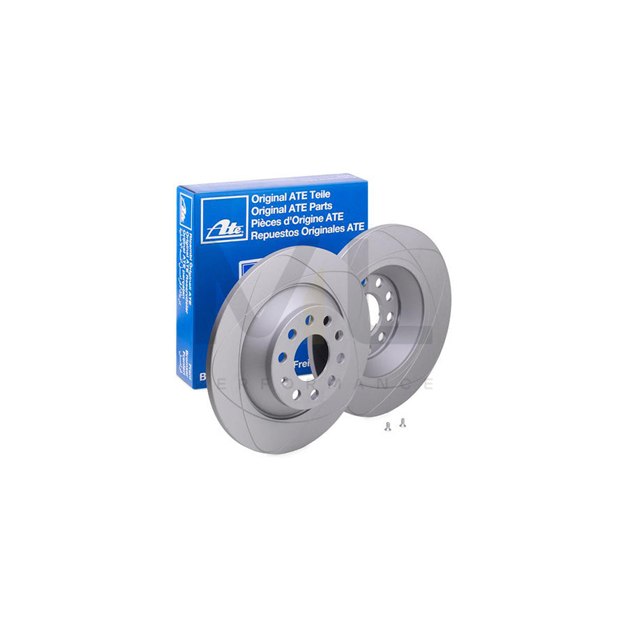 ATE PowerDisc 24.0312-0159.1 Brake Disc for AUDI A6 Solid, Coated, with bolts/screws  - 1 piece