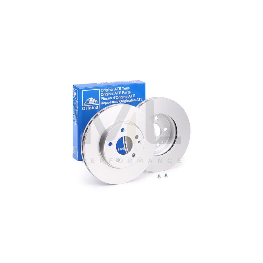 ATE 24.0125-0167.1 Brake Disc Vented, Coated, Alloyed / High-carbon, with bolts/screws  - 1 piece