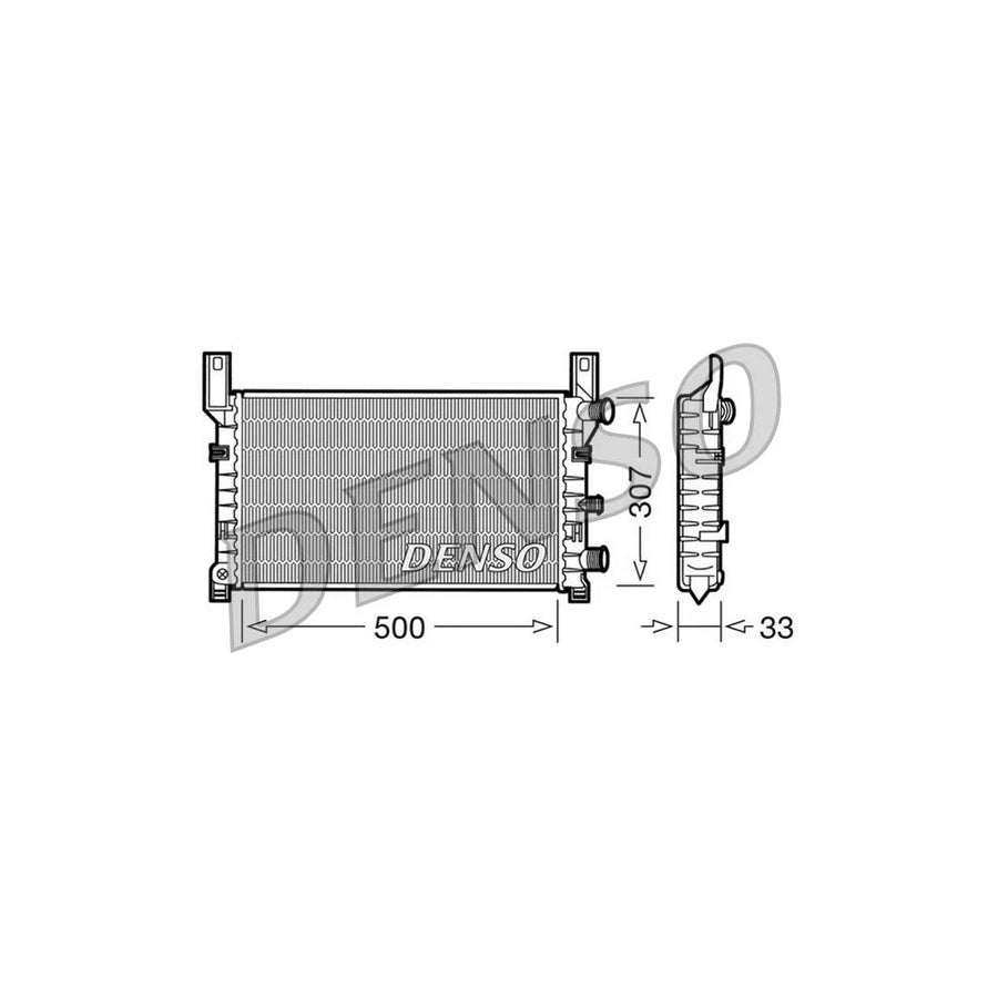 DENSO DRM10035 Engine Radiator for Ford Fiesta