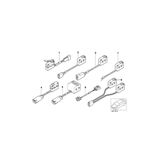 Genuine BMW 61318365953 E39 E38 Micro Switch Door Catch (Inc. 735i, 740d & M5) | ML Performance US Car Parts