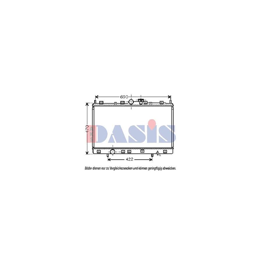 AKS Dasis 140094N Engine Radiator for Mitsubishi Space Runner II (N50)