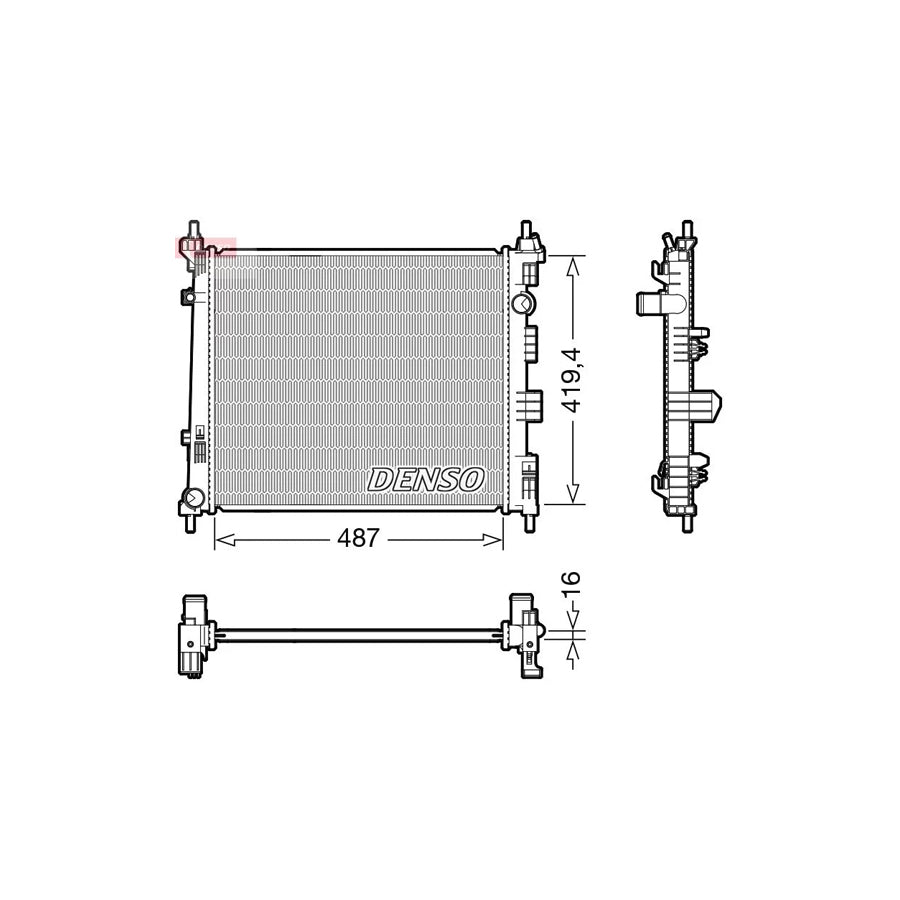 DENSO DRM46069 Engine Radiator for Nissan Nv200