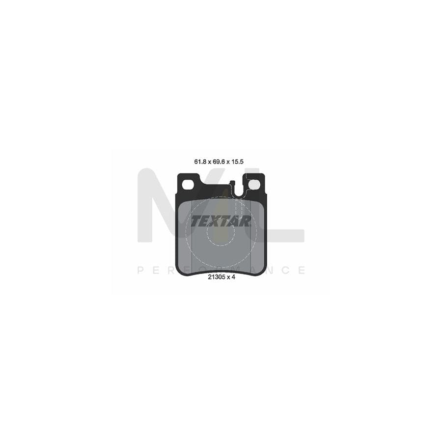 TEXTAR 2130504 Brake pad set prepared for wear indicator | ML Performance Car Parts