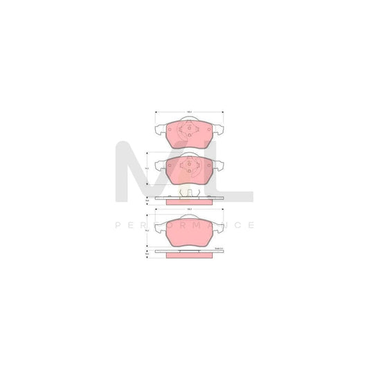 TRW Gdb1429 Brake Pad Set Not Prepared For Wear Indicator | ML Performance Car Parts