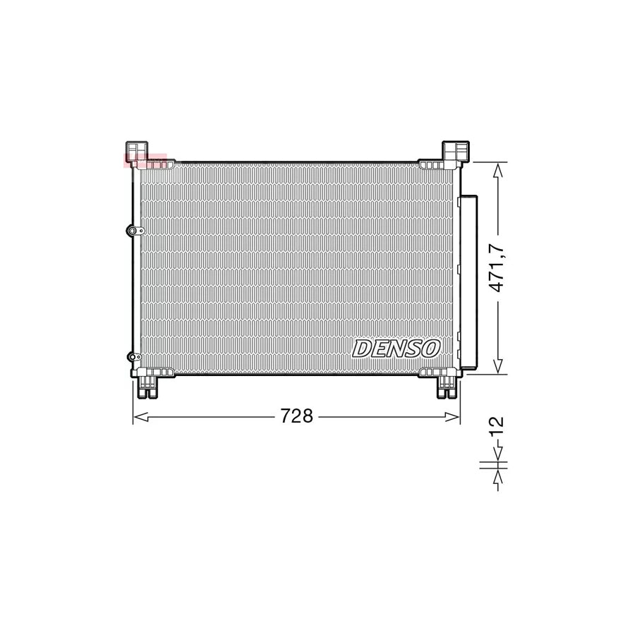 DENSO DCN51015 Air Conditioning Condenser