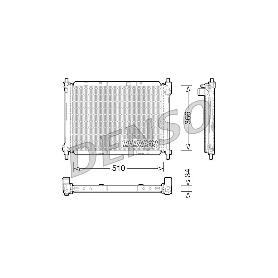 DENSO DRM46037 Engine Radiator