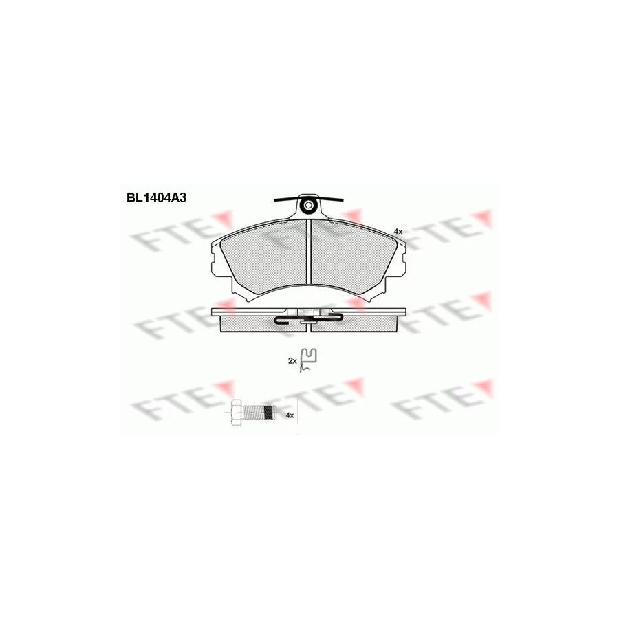 FTE Bl1404A3 Brake Pad Set
