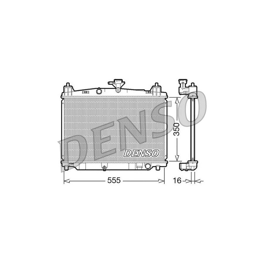 DENSO DRM44016 Engine Radiator for Mazda 2 Hatchback (De, Dh)