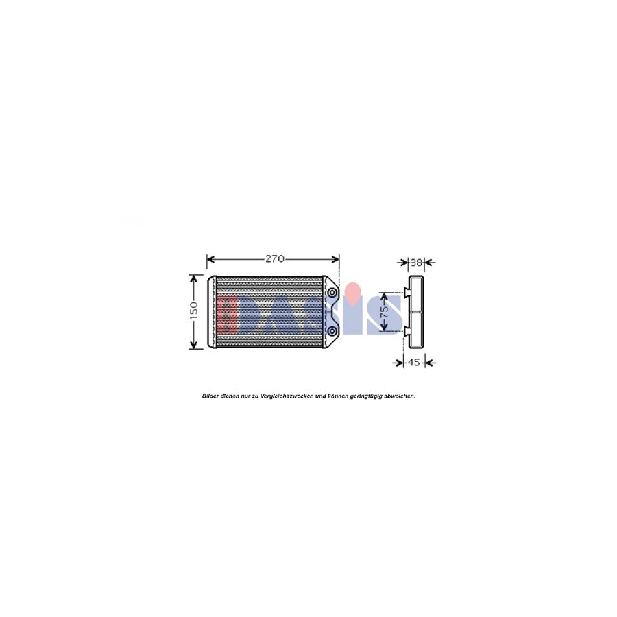 AKS Dasis 219000N Heater Matrix for Toyota Corolla