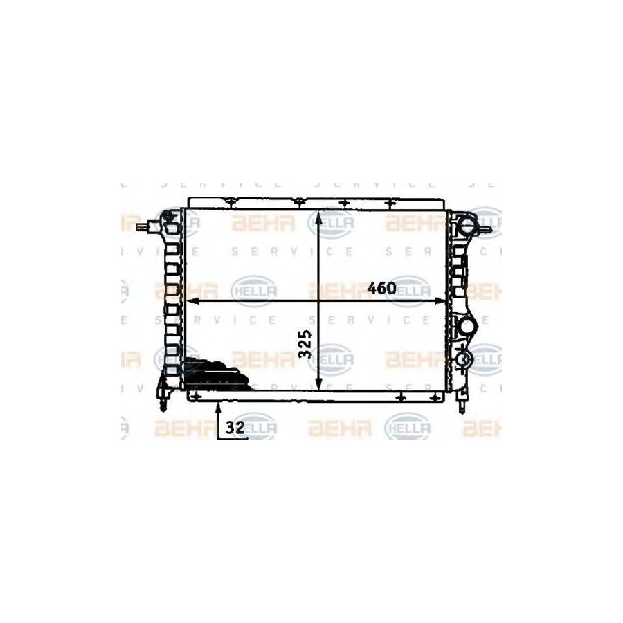 Hella 8MK 376 718-261 Engine Radiator
