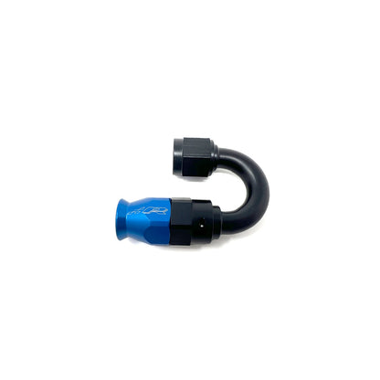 Precision Raceworks 201-0264 PTFE Fuel Line Fitting 180 Degree AN-6 Female Flare