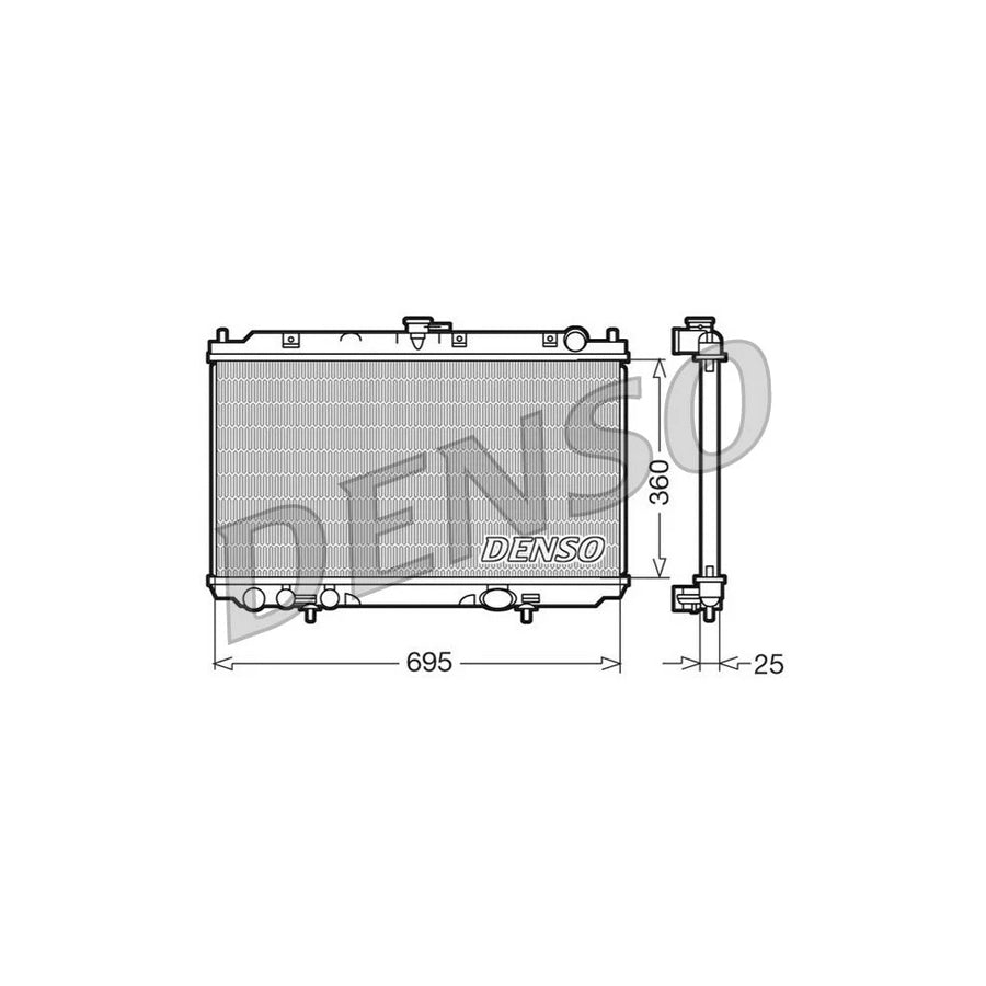 DENSO DRM46014 Engine Radiator