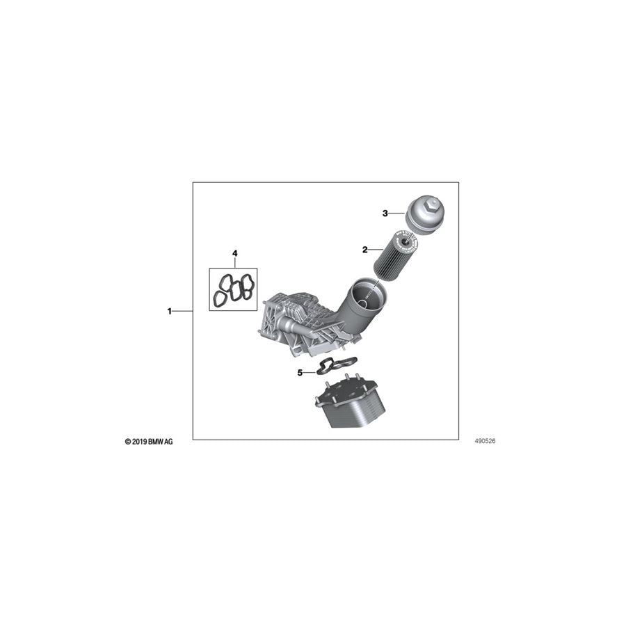 Genuine BMW 11428595438 G11 G29 G02 Oil Filter Cover (Inc. X3 30eX, X5 30iX & X3 20i) | ML Performance US Car Parts