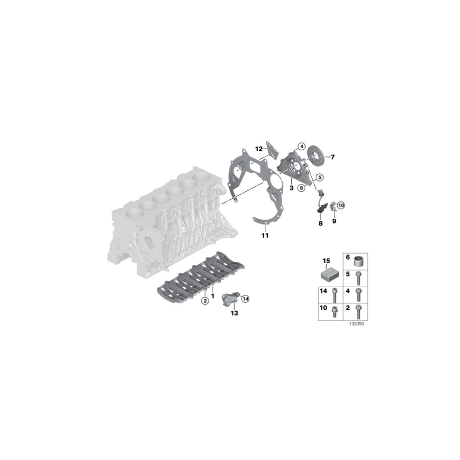 Genuine BMW 11110395221 E60 E61 Gasket Set Engine Block Asbesto Free (Inc. 535d) | ML Performance US Car Parts