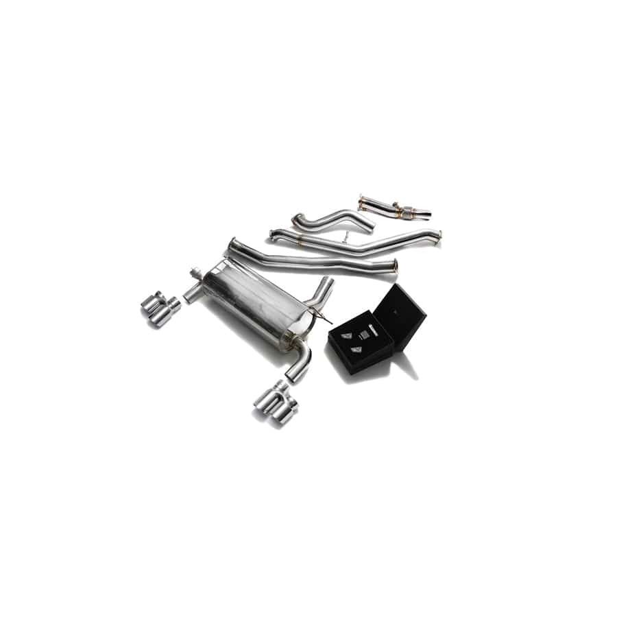 Armytrix BN20B20-BDD+BMF32-QS42C Valvetronic Exhaust System w/Race Downpipe | BMW 3-Series | 4-Series F3x 2012-2015 with Quad chrome 3.15"