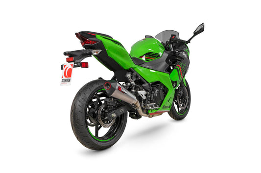Scorpion RKA121TEO Kawasaki Ninja 400 Serket Taper Slip-On - Titanium Sleeve | ML Performance US US