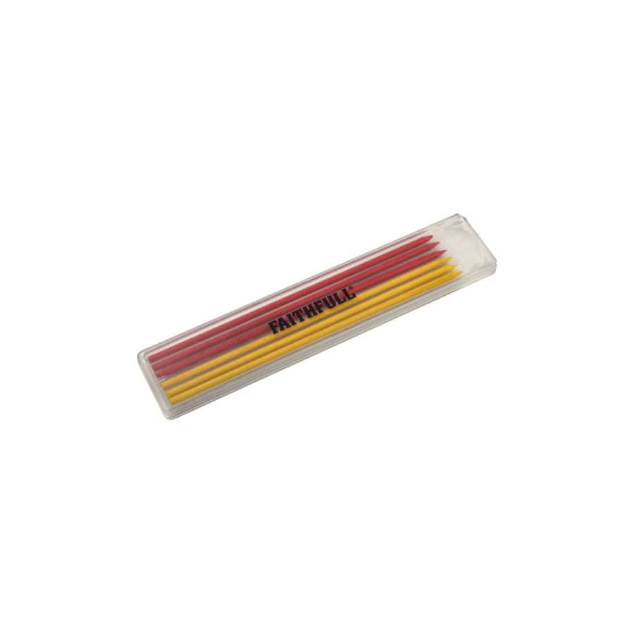 Faithfull FAICPLRRFILC Mixed Pencil Marking Refill Pack, 6 Piece