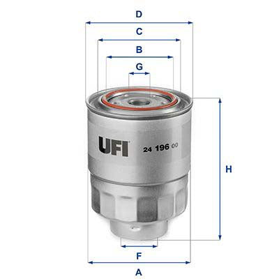 UFI 24.196.00 Fuel Filter