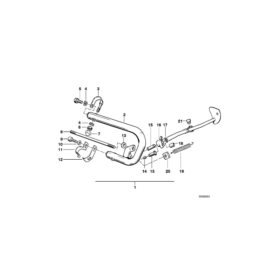 Genuine BMW 46532311722 Holder (Inc. R 80 GS) 1 | ML Performance UK Car Parts