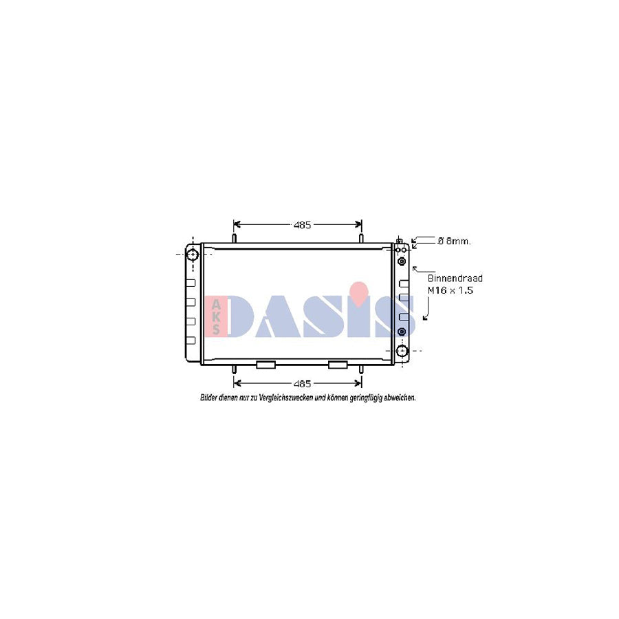 AKS Dasis 370025N Engine Radiator for Land Rover 110/127 (Ldh)