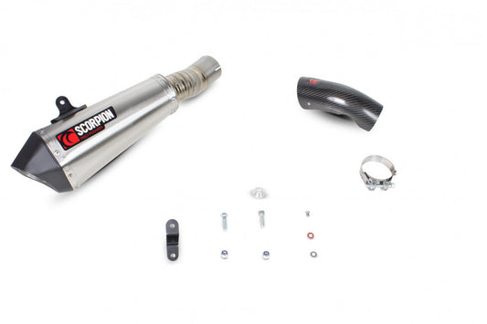 Scorpion RBM72SEO BMW S1000 R Serket Taper Slip-On - Brushed Stainless Steel Sleeve | ML Performance US US