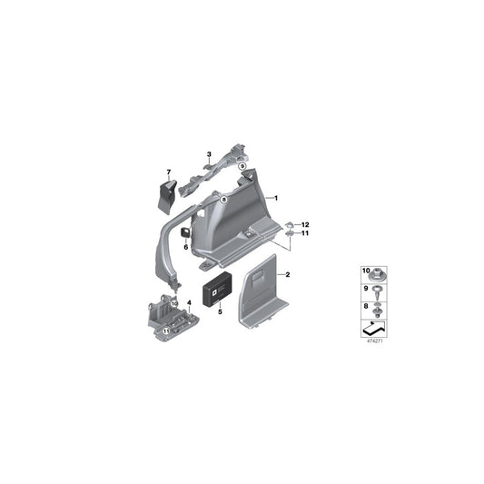 Genuine BMW 51487370306 F36 Seal For Outer Skin, Left (Inc. 440i, 420i & 428i) | ML Performance US Car Parts