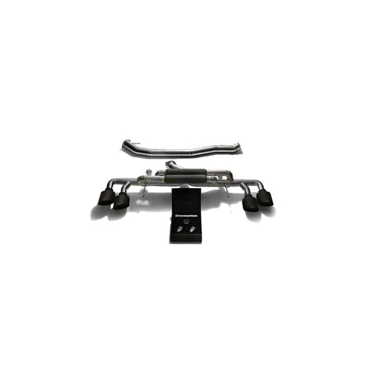 Armytrix NI35TS-QT11M Titanium Valvetronic 90mm Race Exhaust System Nissan GT-R R35 2007-2021 with Quad Matte Black 5"