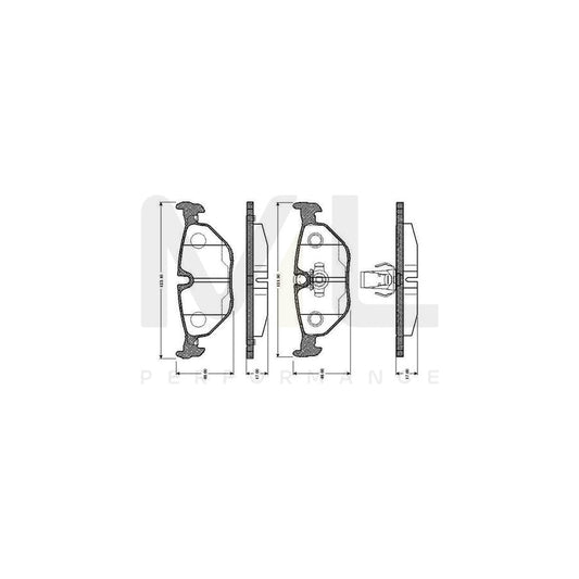 Bosch 0986Tb2145 Brake Pad Set For Bmw 5 Series Excl. Wear Warning Contact, With Accessories  | ML Performance Car Parts