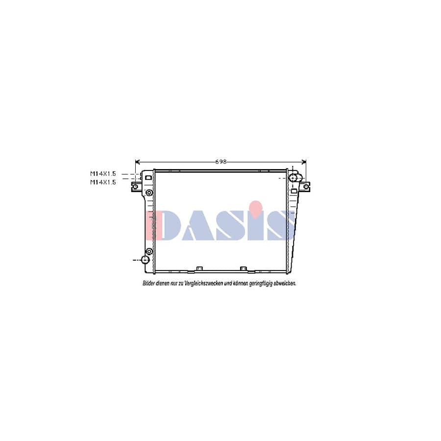 AKS Dasis 080140N Engine Radiator
