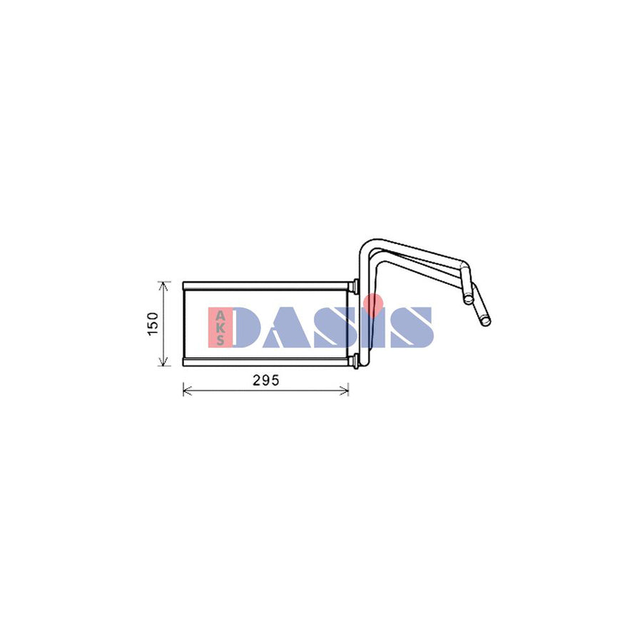 AKS Dasis 219006N Heater Matrix for Toyota Land Cruiser Prado 120 (J120)