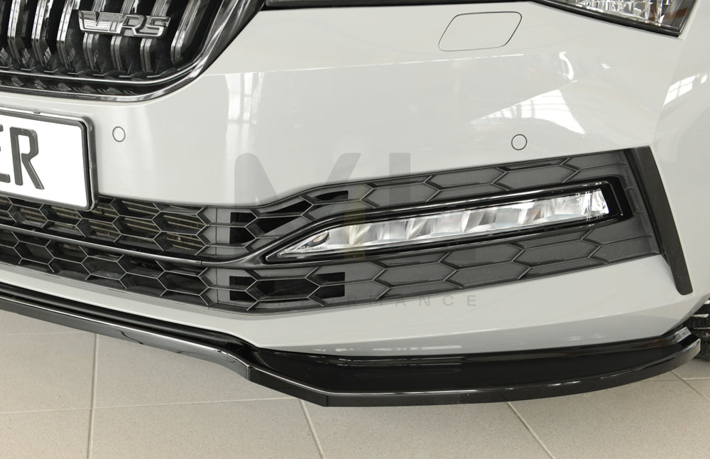 Rieger 00088175 Skoda 3T 3V Superb III Front Splitter 5 | ML Performance UK Car Parts