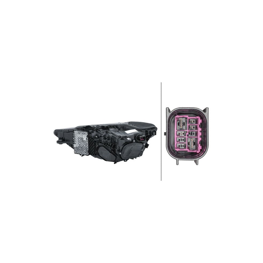 Hella 1EX 013 375-021 Headlight For Audi A7 Sportback (4KA)