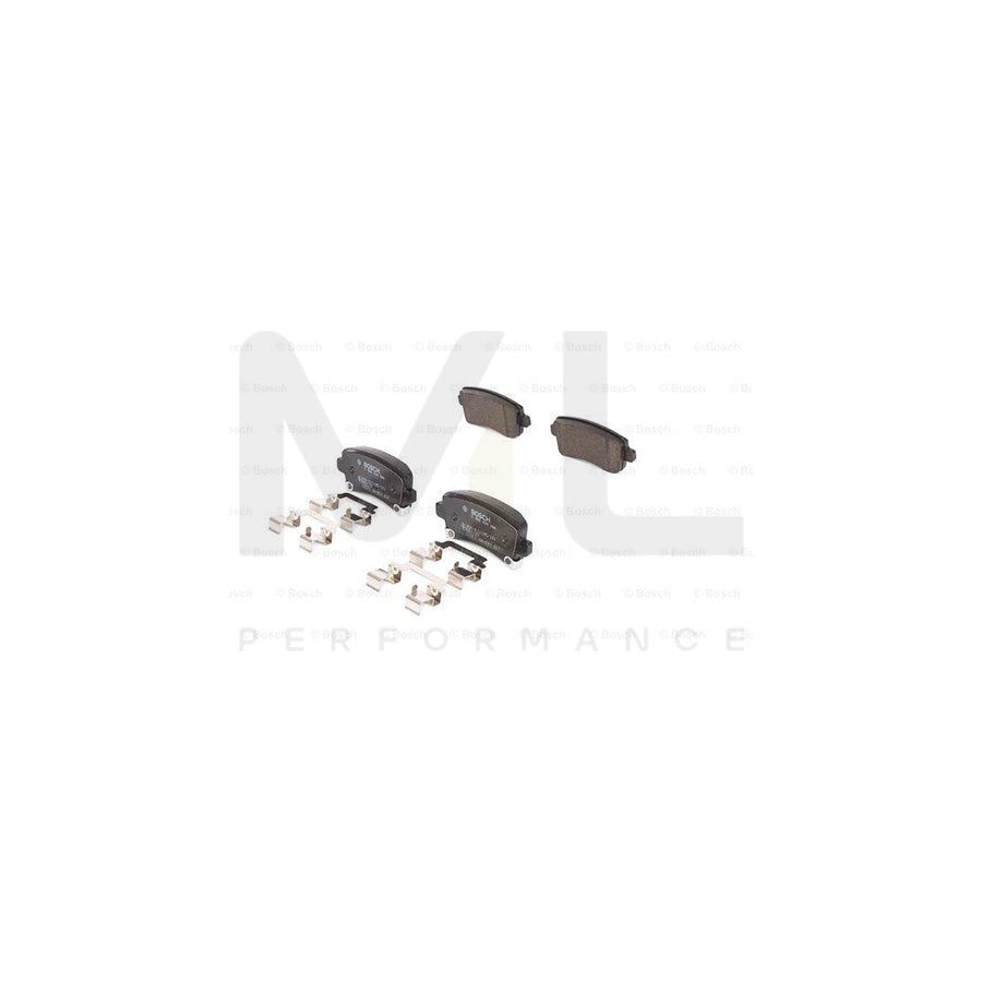 Bosch 0986494586 Brake Pad Set For Chevrolet Malibu Viii (V300) With Acoustic Wear Warning, With Anti-Squeak Plate, With Mounting Manual BP1233 | ML Performance Car Parts