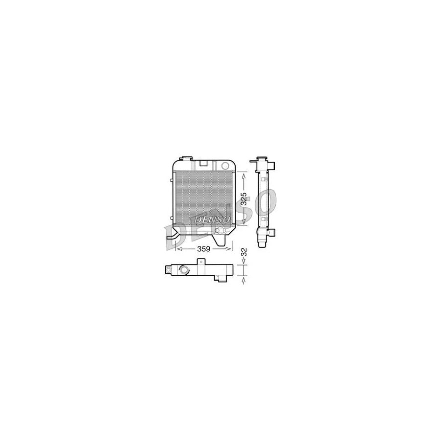 DENSO DRM21040 Engine Radiator