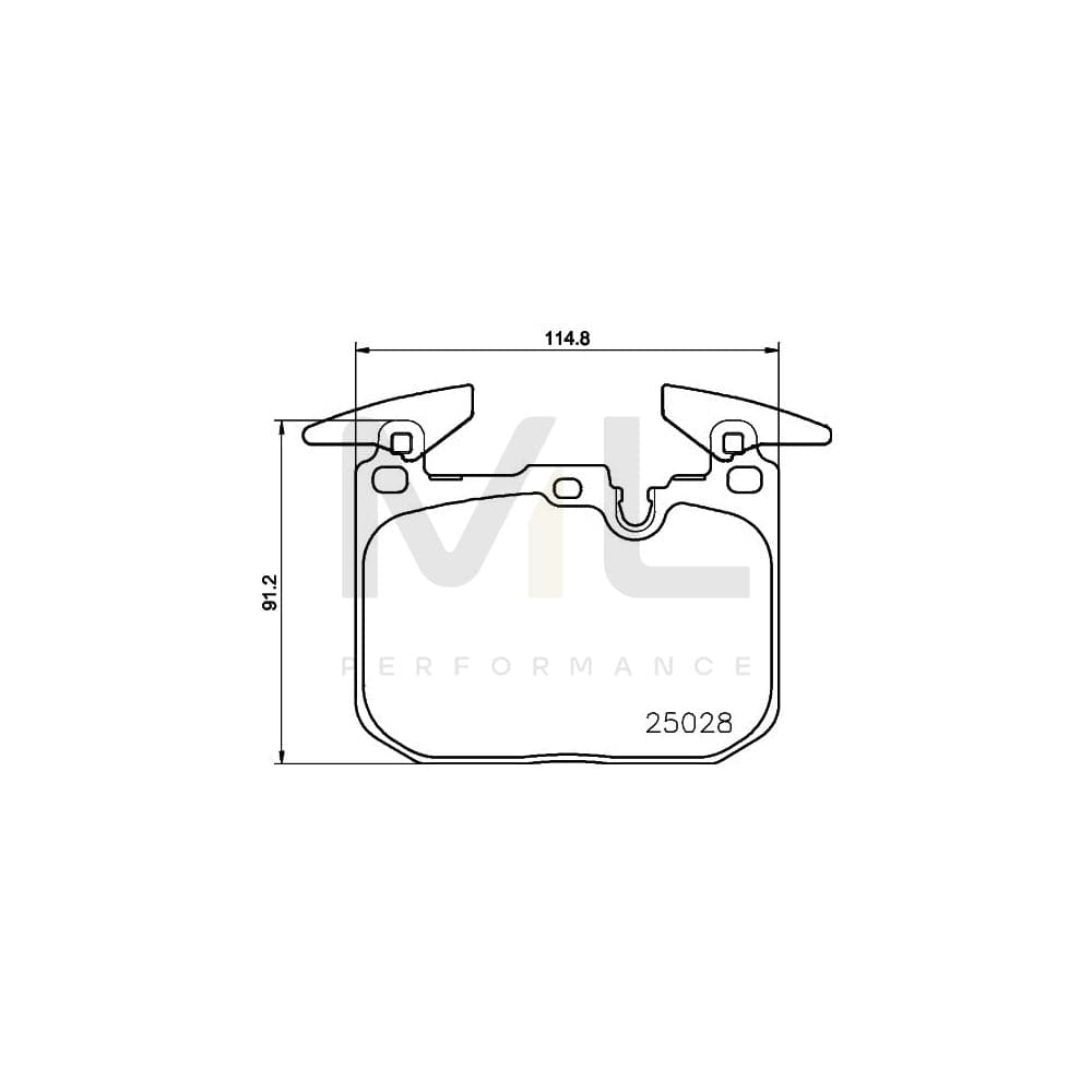 Hella 8DB 355 021-271 Brake Pad Set Prepared For Wear Indicator, With Counterweights