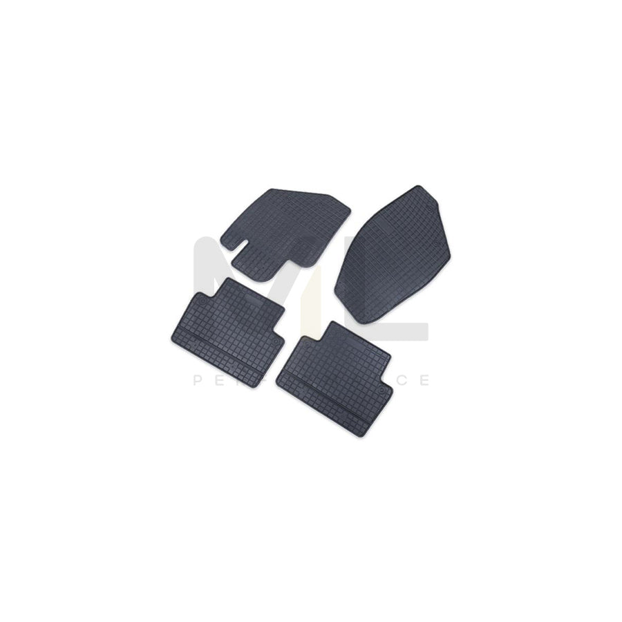 FROGUM Tailored 0943 Floor mat set Elastomer, Front and Rear, Quantity: 4, Black, (LHD)