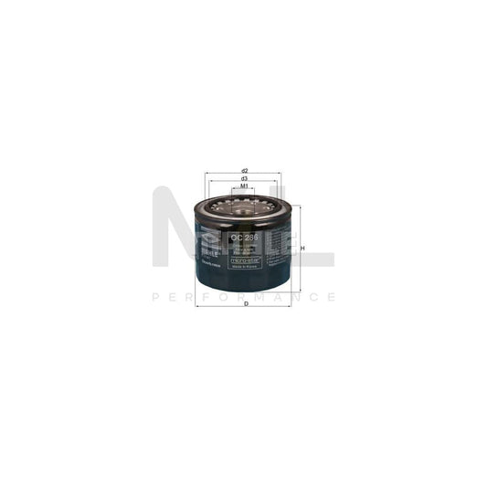 MAHLE ORIGINAL OC 286 Oil Filter Spin-on Filter, with one anti-return valve | ML Performance Car Parts