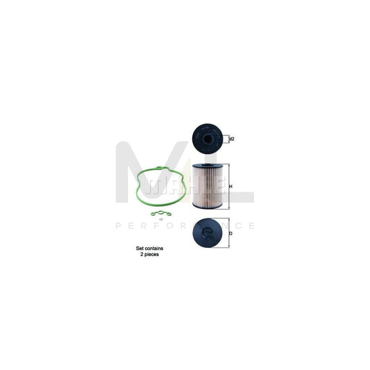 MAHLE ORIGINAL KX 200D/S Fuel filter Filter Insert | ML Performance Car Parts