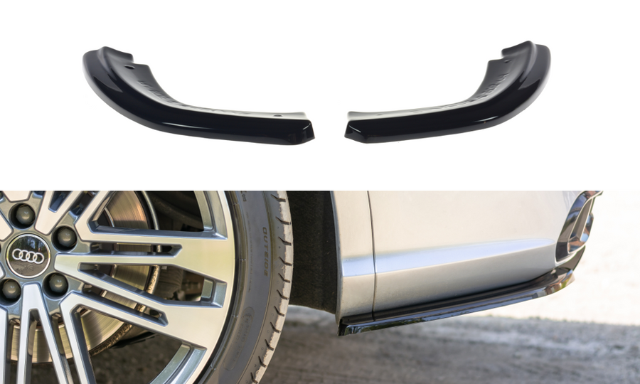 Maxton Design AU-SQ5-2-RSD1T Rear Side Splitters Audi SQ5 / Q5 S-Line MK2 | ML Performance UK Car Parts