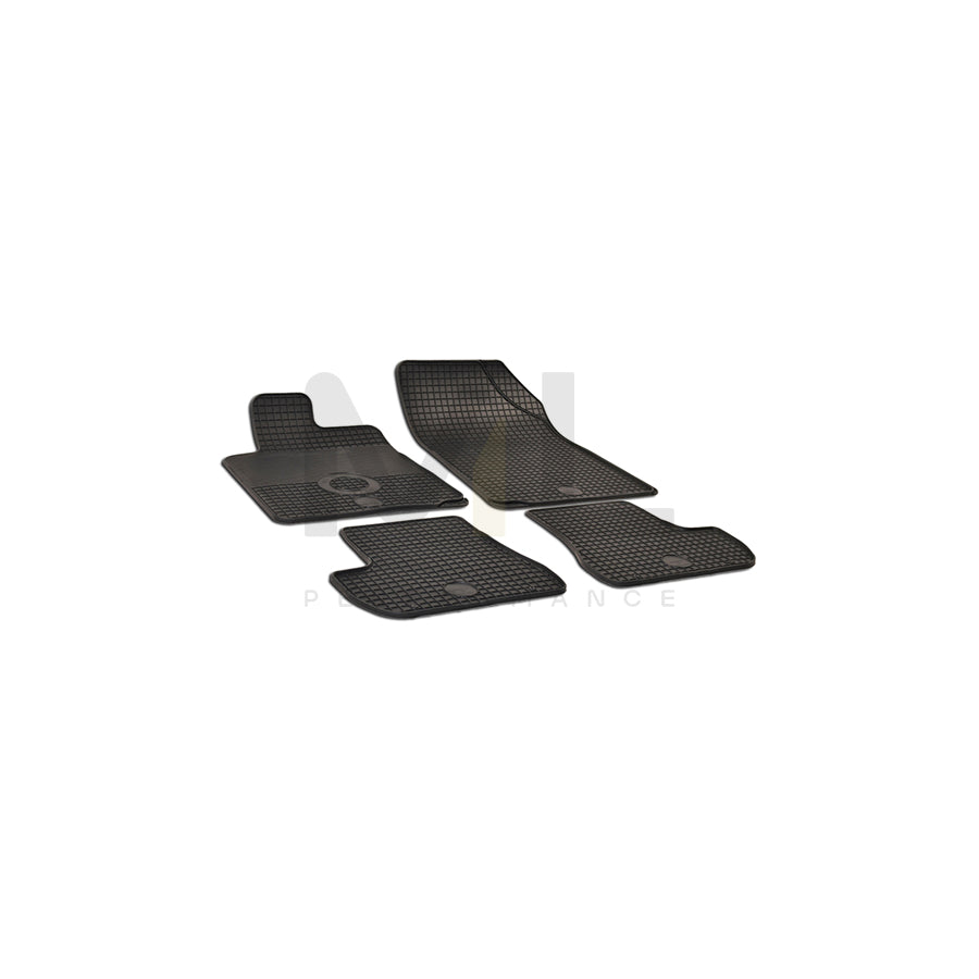 WALSER 50329 Floor mat set for CITROﾃ起 C2 Elastomer, Front and Rear, Quantity: 4, Black