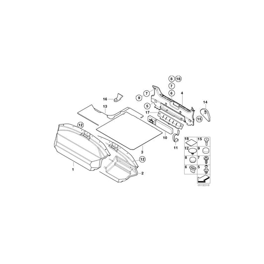 Genuine BMW 51478401023 E36 Storing Partition (Inc. Z3 2.8, Z3 1.9 & Z3 1.8) | ML Performance US Car Parts
