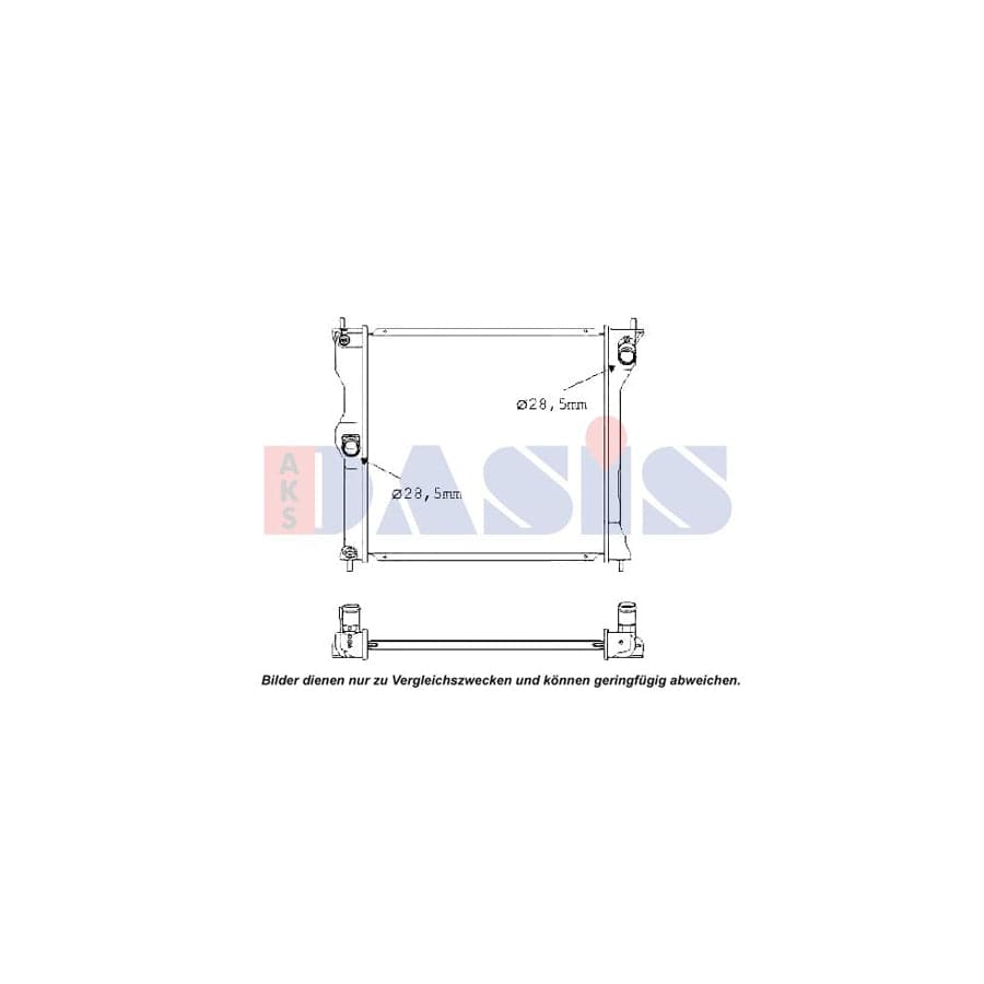 AKS Dasis 140107N Engine Radiator